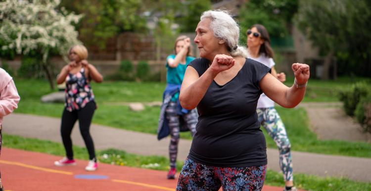 older people exercising